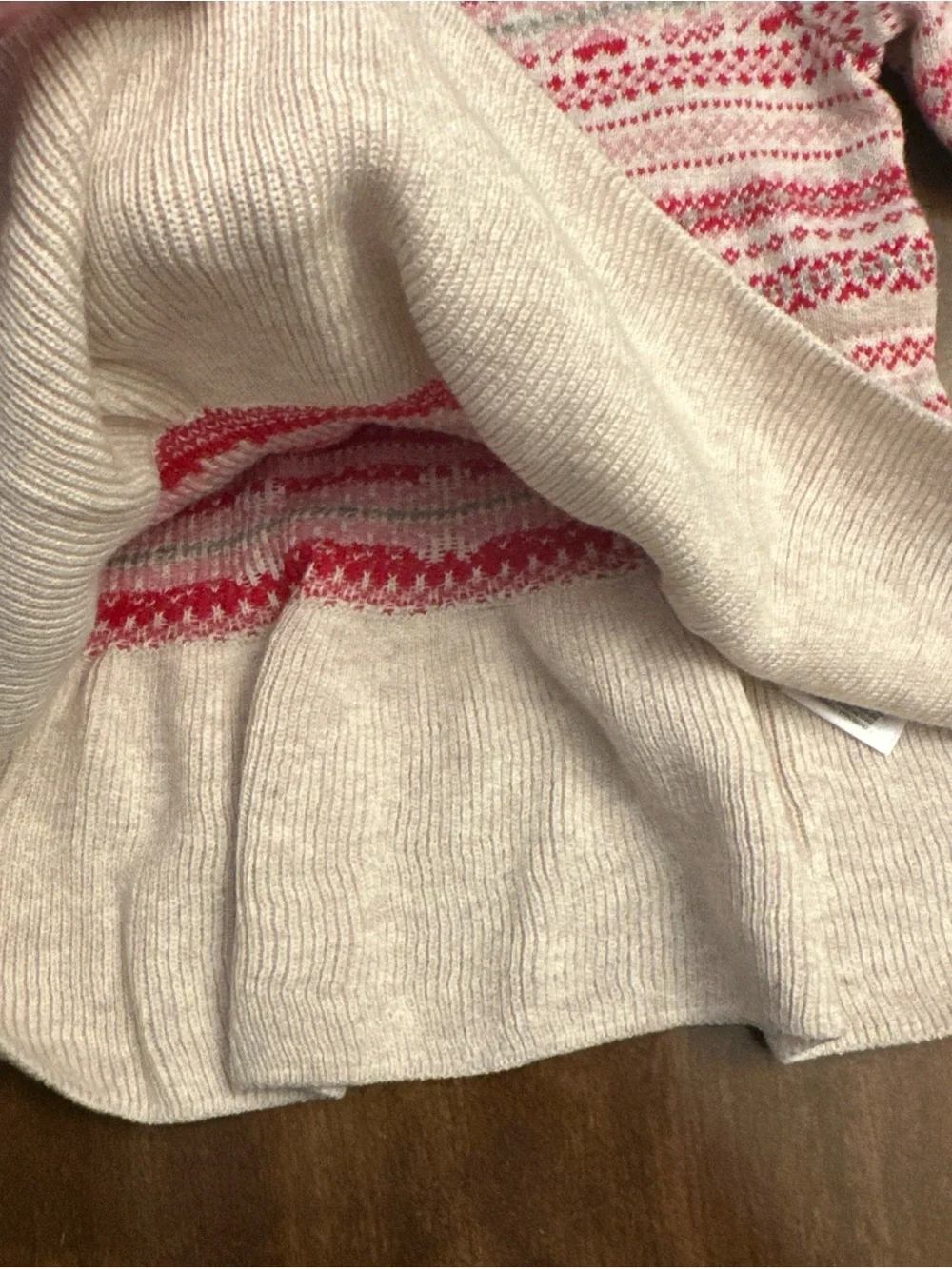 Gap Girls Fair Isle sweater dress size 0-3 months Fall Winter Hearts NEW